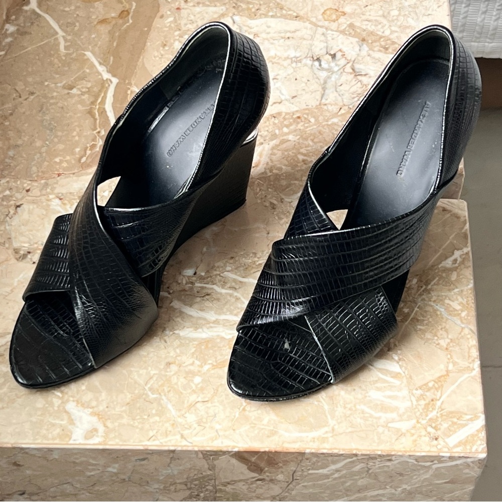 Alexander Wang Black cut out Wedge Heel - Picture 3 of 10